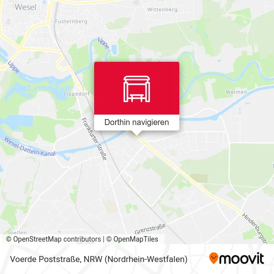 Voerde Poststraße Karte