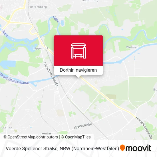 Voerde Spellener Straße Karte