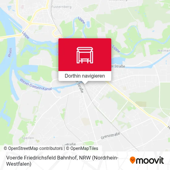 Voerde Friedrichsfeld Bahnhof Karte