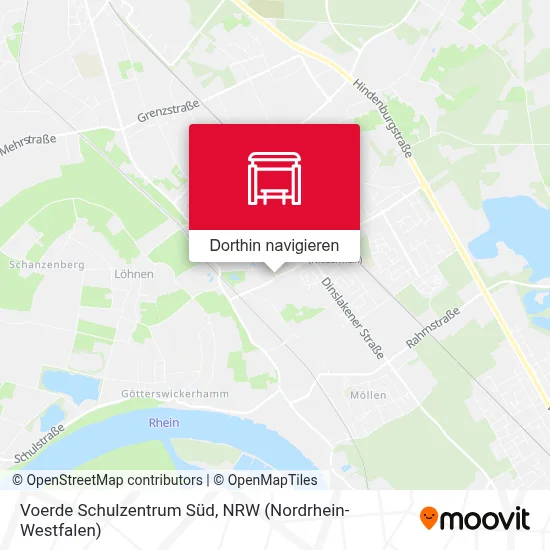 Voerde Schulzentrum Süd Karte