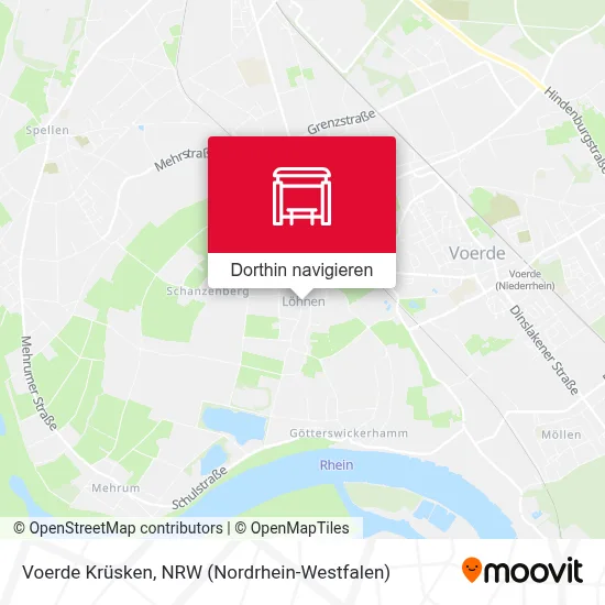 Voerde Krüsken Karte
