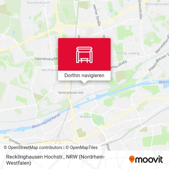 Recklinghausen Hochstr. Karte