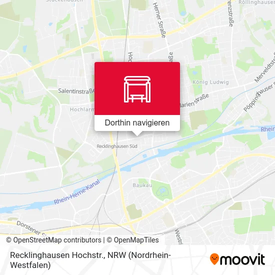 Recklinghausen Hochstr. Karte