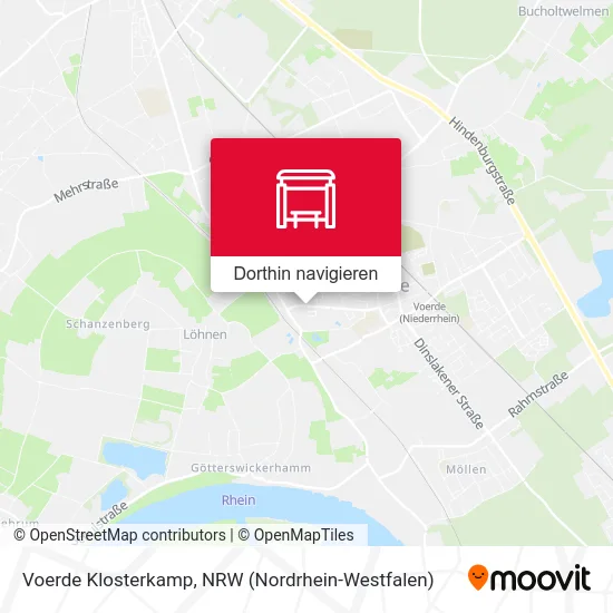 Voerde Klosterkamp Karte