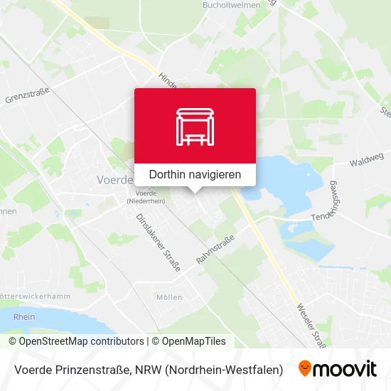 Voerde Prinzenstraße Karte