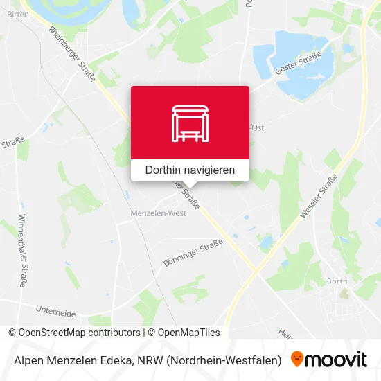 Alpen Menzelen Edeka Karte