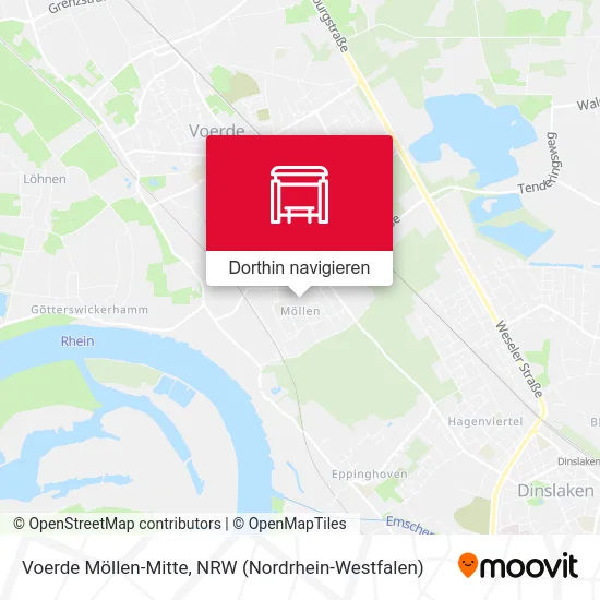 Voerde Möllen-Mitte Karte