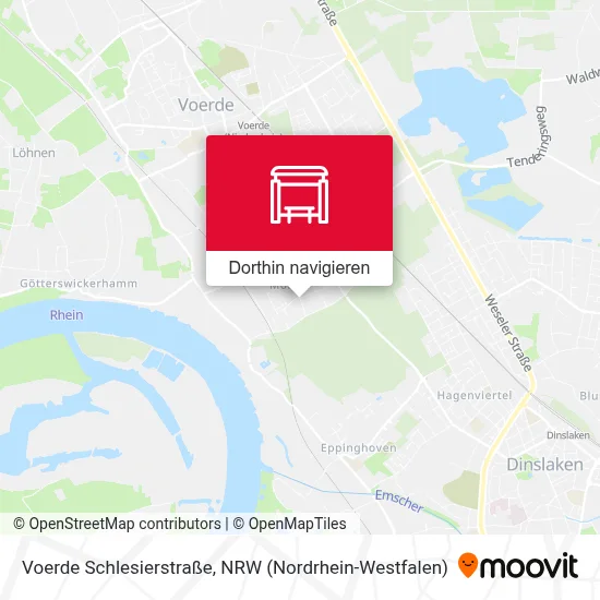 Voerde Schlesierstraße Karte