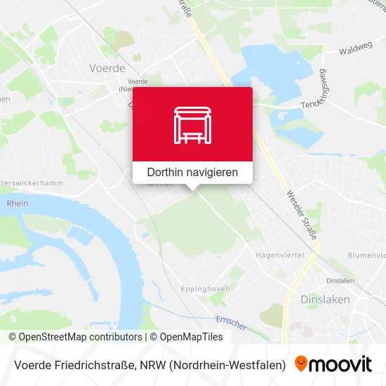 Voerde Friedrichstraße Karte