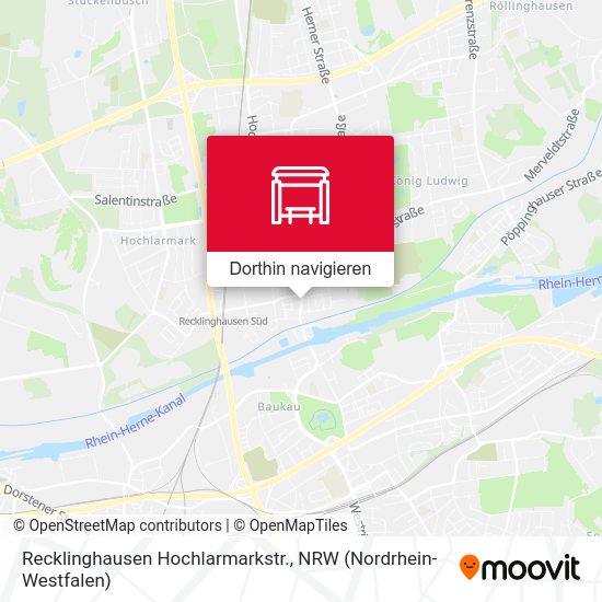 Recklinghausen Hochlarmarkstr. Karte