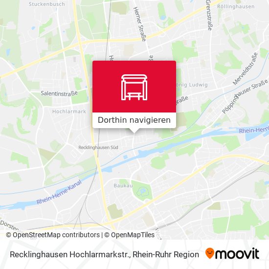 Recklinghausen Hochlarmarkstr. Karte