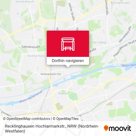 Recklinghausen Hochlarmarkstr. Karte