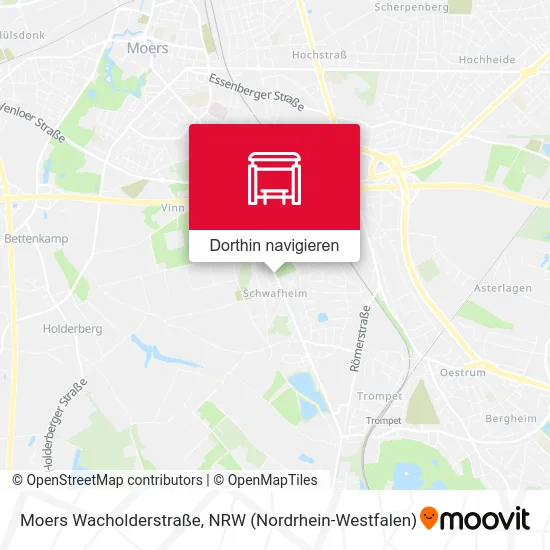 Moers Wacholderstraße Karte