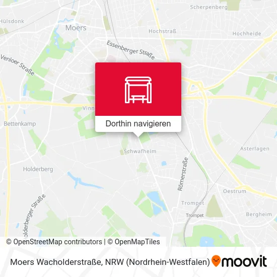 Moers Wacholderstraße Karte