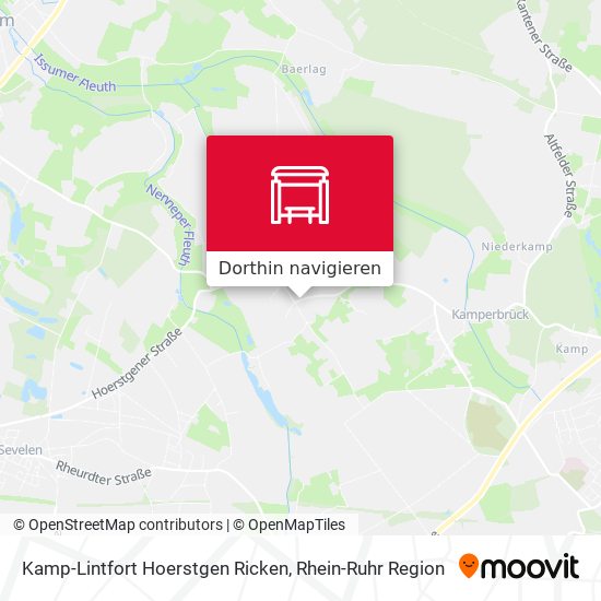 Kamp-Lintfort Hoerstgen Ricken Karte