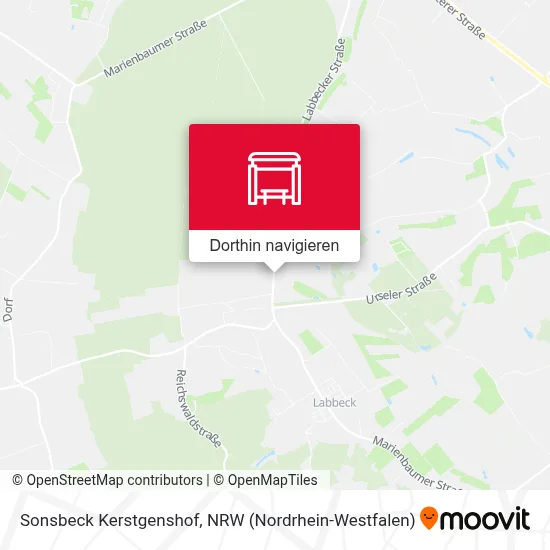 Sonsbeck Kerstgenshof Karte