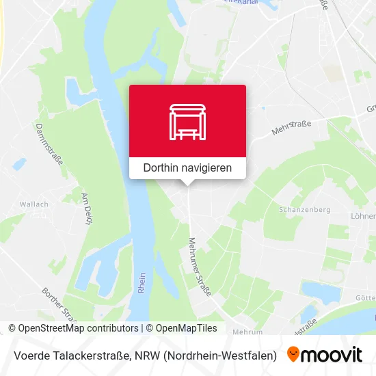 Voerde Talackerstraße Karte