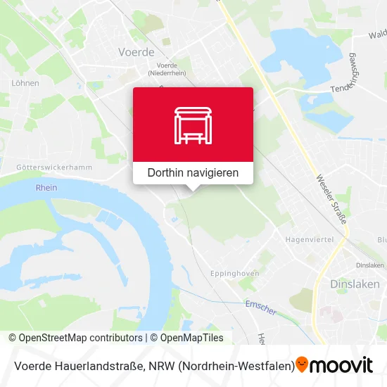 Voerde Hauerlandstraße Karte