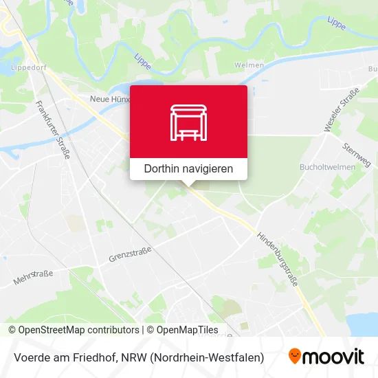 Voerde am Friedhof Karte