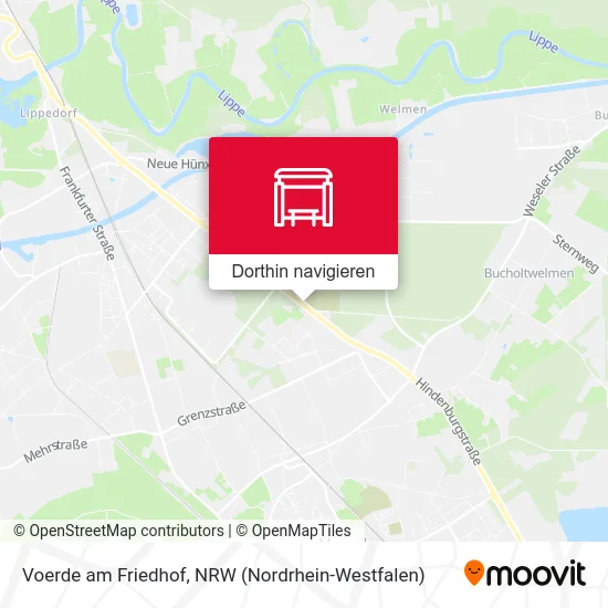 Voerde am Friedhof Karte