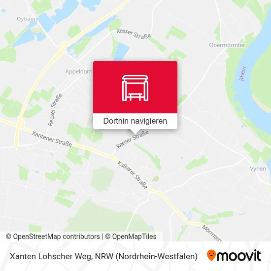 Xanten Lohscher Weg Karte