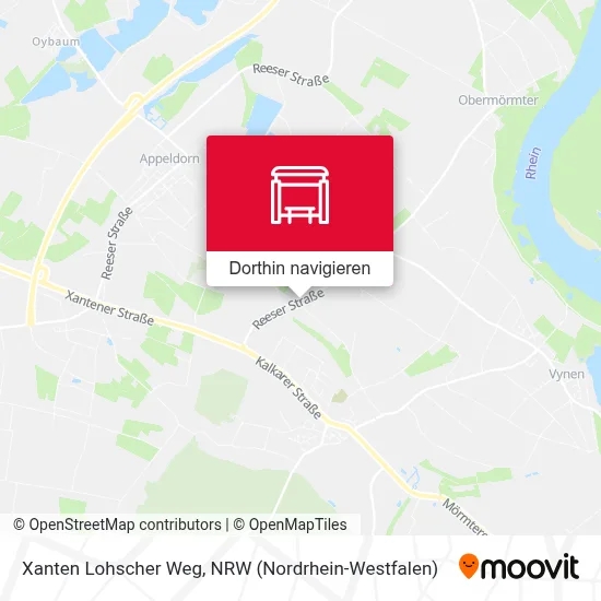 Xanten Lohscher Weg Karte