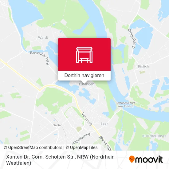 Xanten Dr.-Corn.-Scholten-Str. Karte