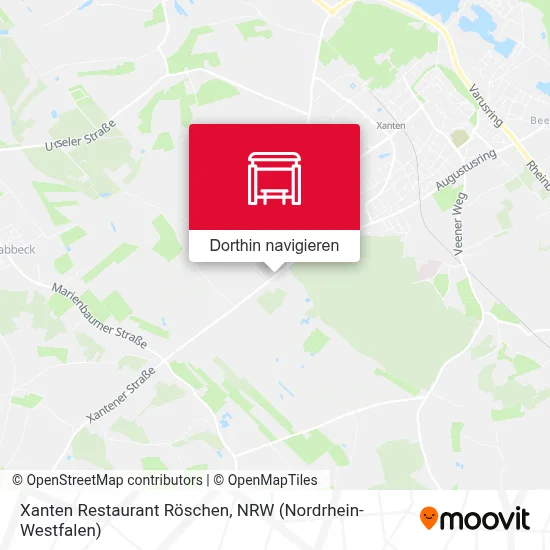 Xanten Restaurant Röschen Karte