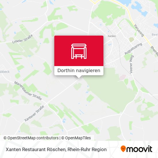 Xanten Restaurant Röschen Karte