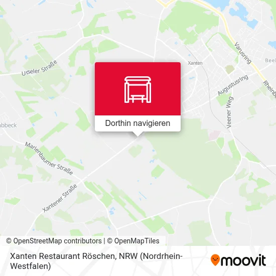 Xanten Restaurant Röschen Karte