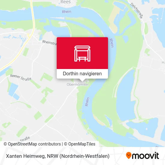Xanten Heimweg Karte