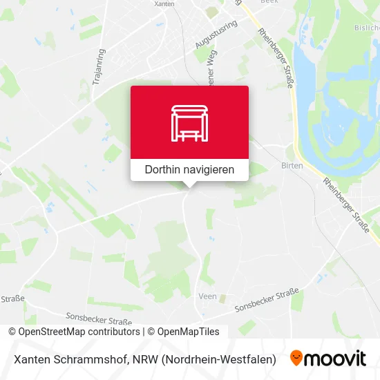 Xanten Schrammshof Karte