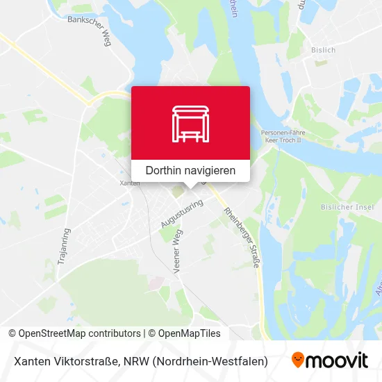 Xanten Viktorstraße Karte