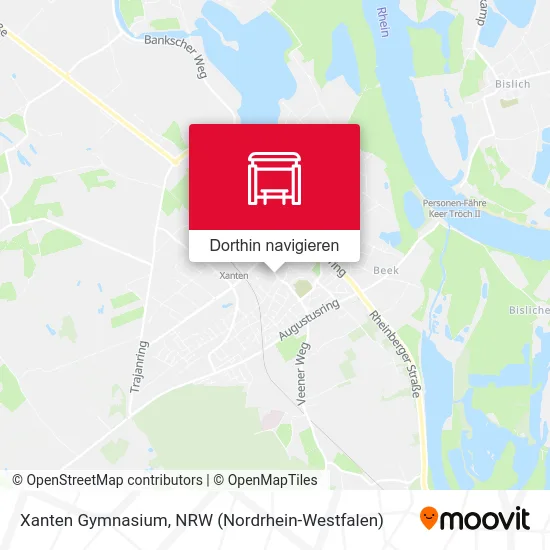 Xanten Gymnasium Karte