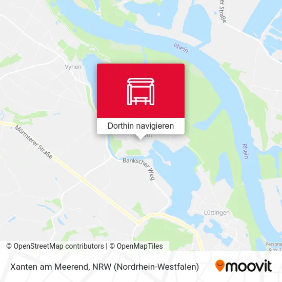 Xanten am Meerend Karte