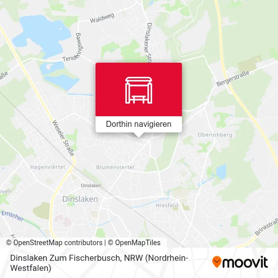 Dinslaken Zum Fischerbusch Karte