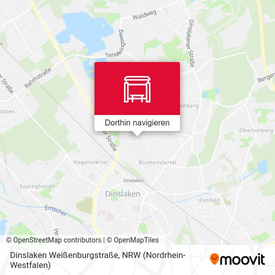Dinslaken Weißenburgstraße Karte