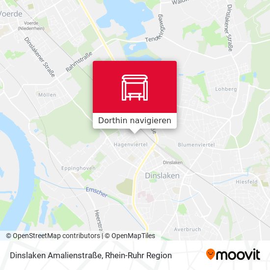 Dinslaken Amalienstraße Karte