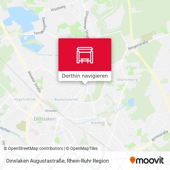 Dinslaken Augustastraße Karte