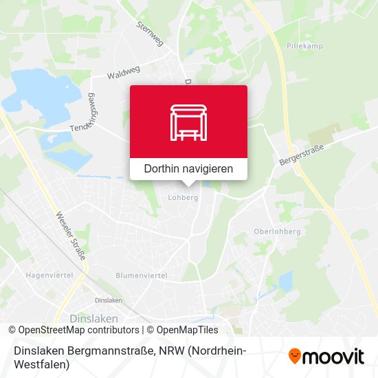 Dinslaken Bergmannstraße Karte