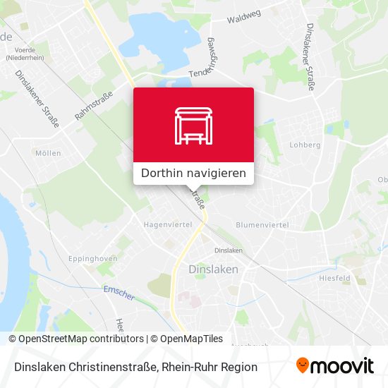 Dinslaken Christinenstraße Karte