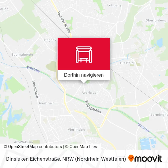 Dinslaken Eichenstraße Karte