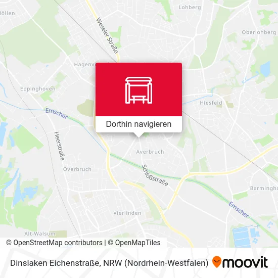 Dinslaken Eichenstraße Karte