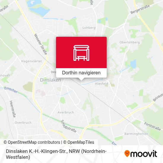 Dinslaken K.-H.-Klingen-Str. Karte