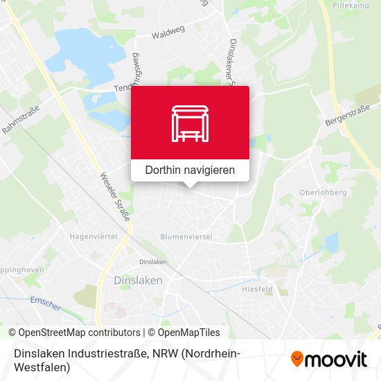 Dinslaken Industriestraße Karte