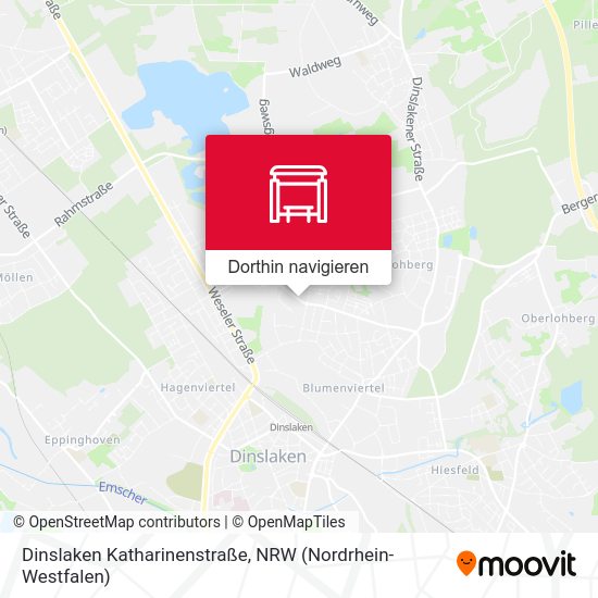 Dinslaken Katharinenstraße Karte