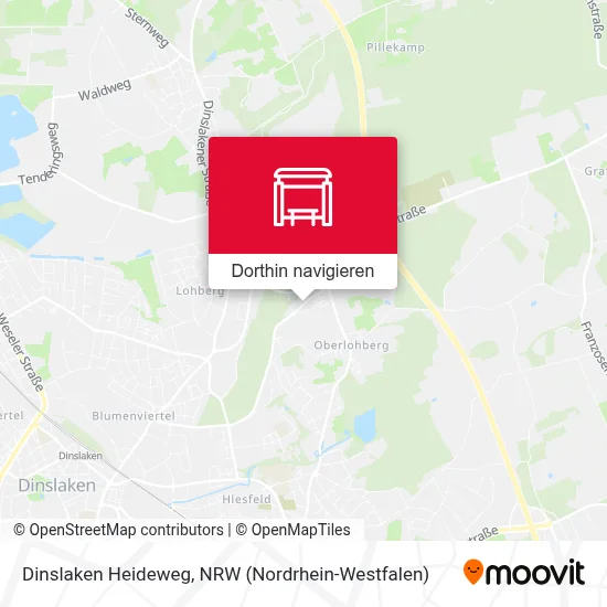 Dinslaken Heideweg Karte