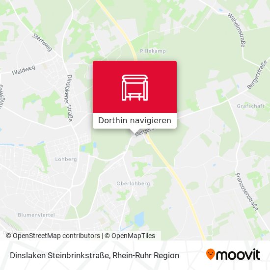 Dinslaken Steinbrinkstraße Karte