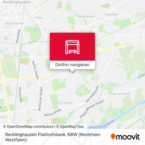 Recklinghausen Plaßhofsbank Karte