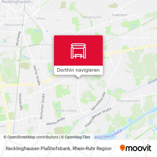 Recklinghausen Plaßhofsbank Karte
